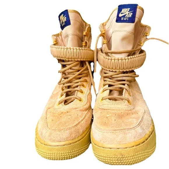 Size 7- rare Nike Sf Air Force 1 High Wheat 2018 - Picture 3 of 5